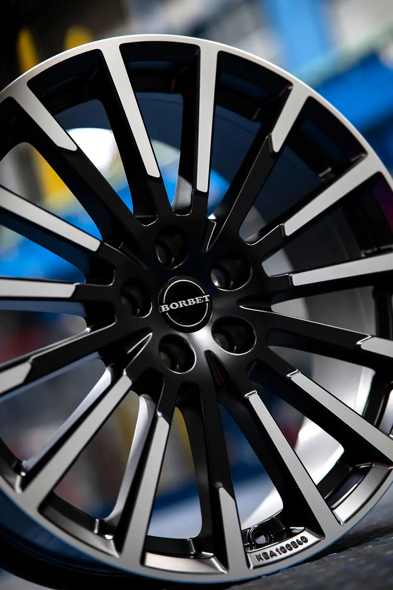 2025 BORBET BX15 black polished matt HO BORBET7701 klein