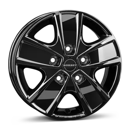 BORBET CWG black glossy caravan