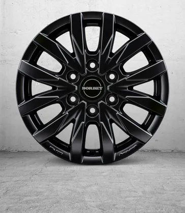 BORBET CW6 16 black matt 1