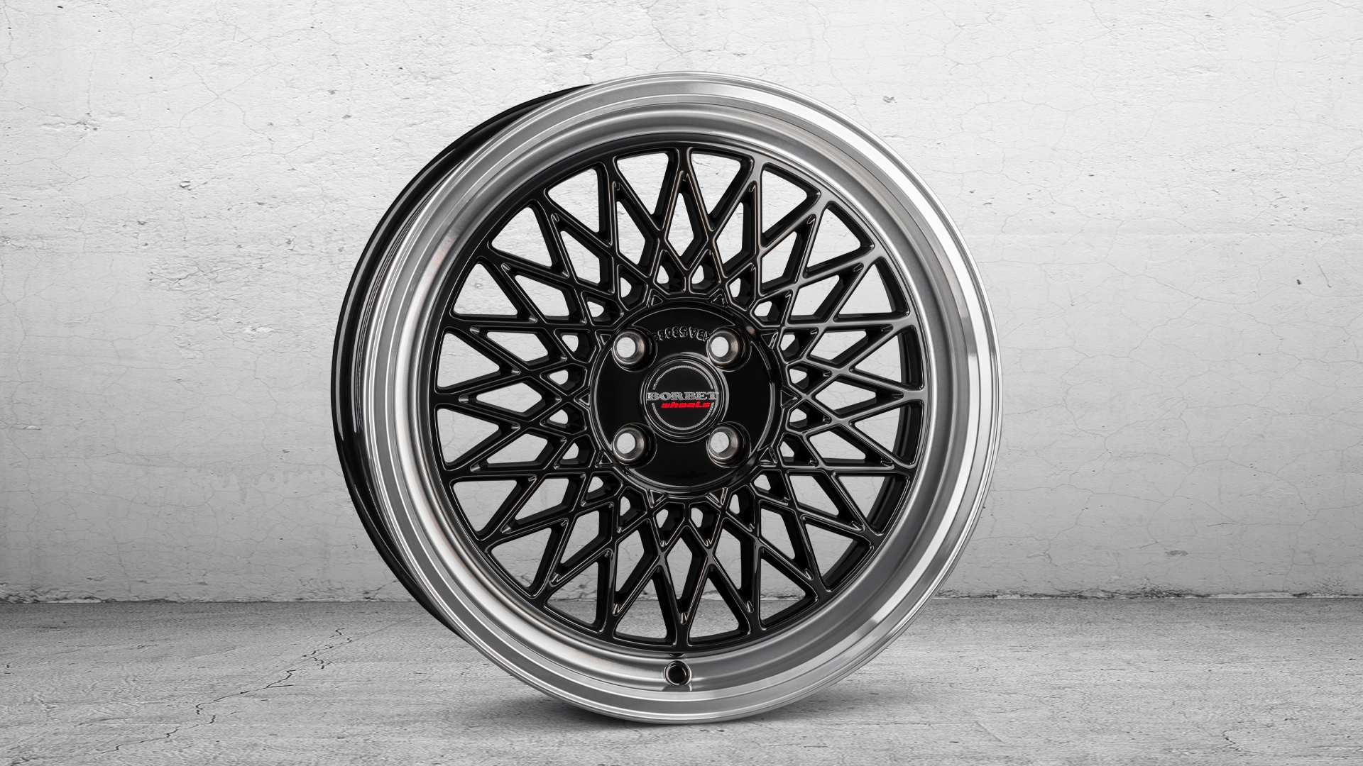 BORBET B black rim pol. 4L