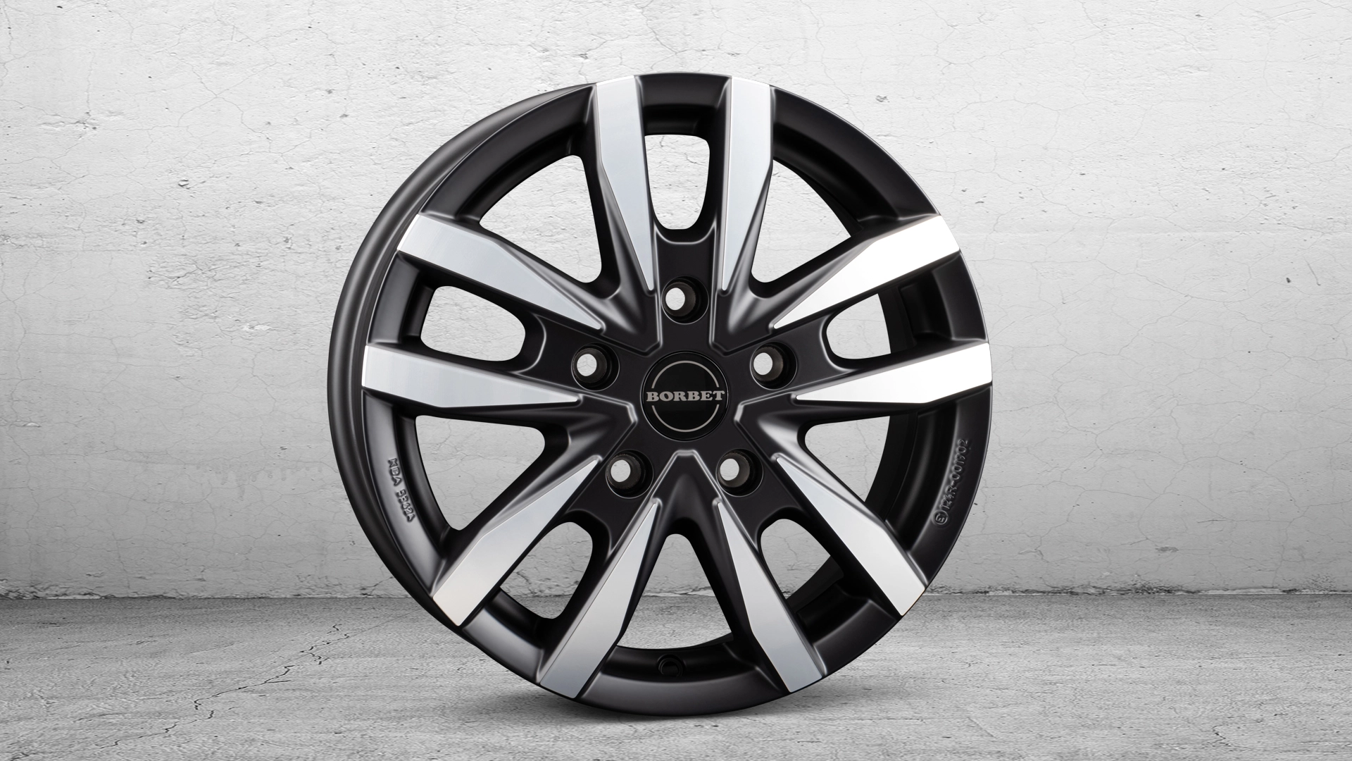 BORBET CW5 16  black matt pol