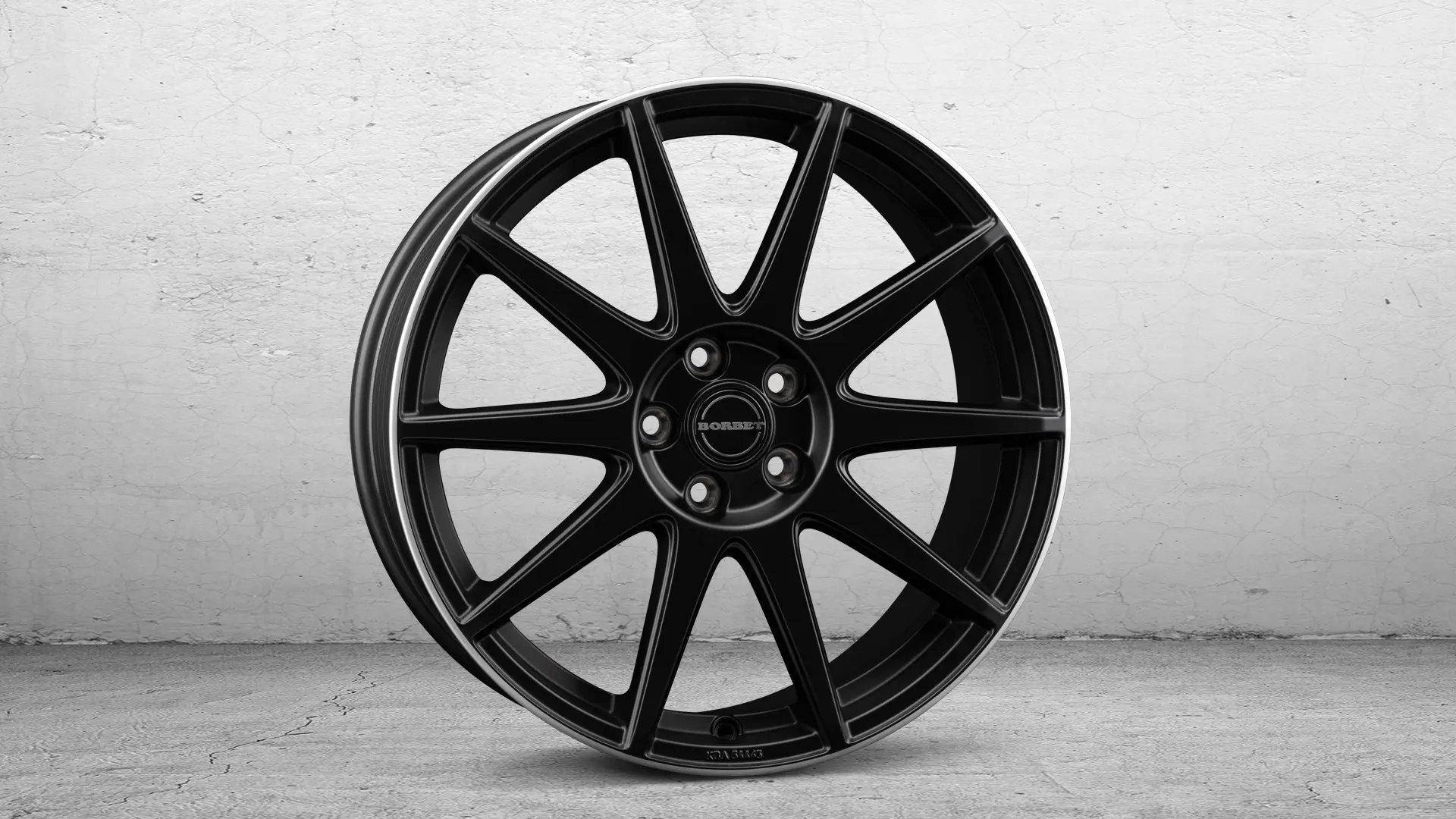 BORBET GTX black matt rim silver