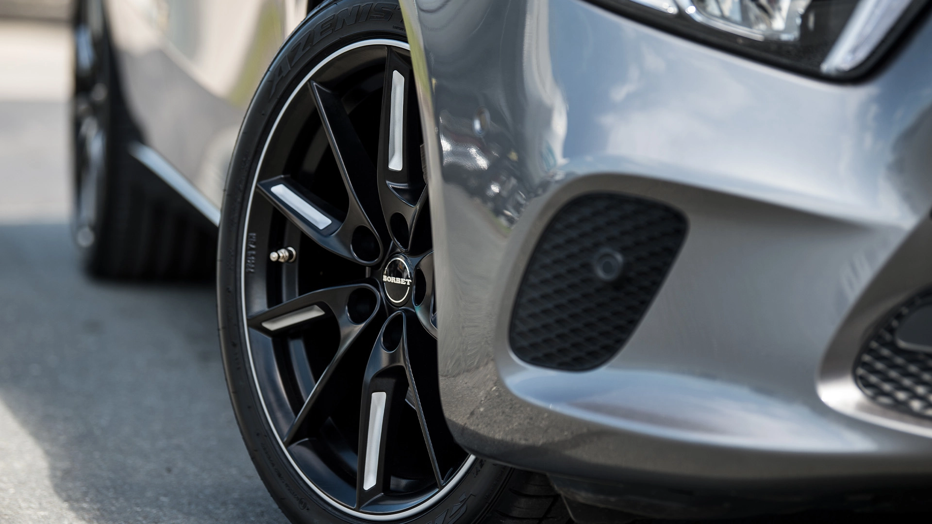 BORBET LX18 LX19 black matt rim silver Fahrzeug 