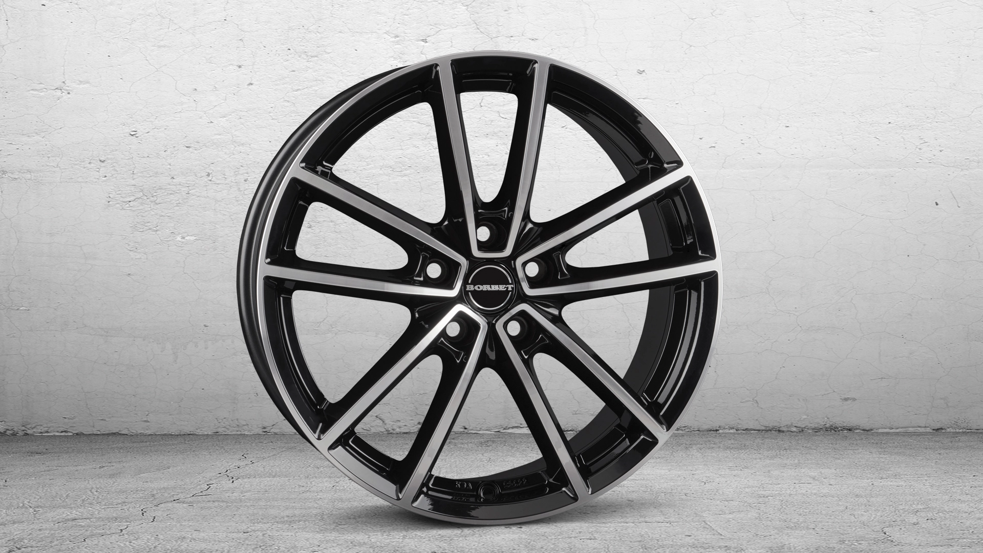 BORBET W black pol glossy