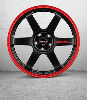 BORBET DB8GT2 black rim red 1