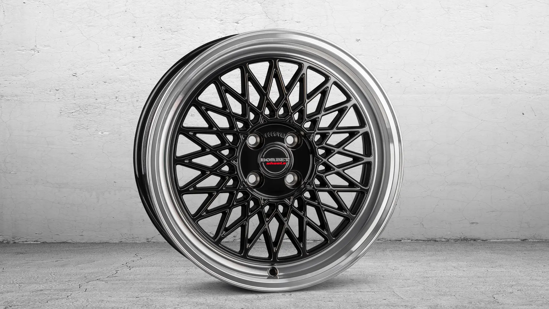 BORBET B black rim pol. 4L