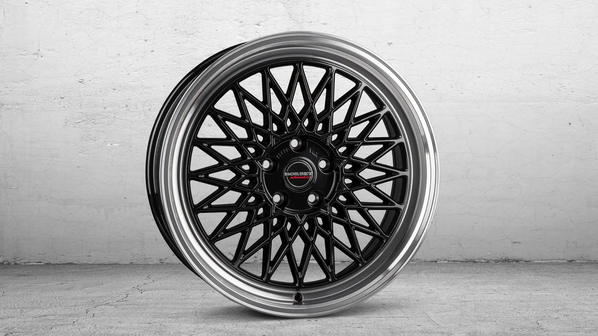 BORBET B black rim pol. 5L