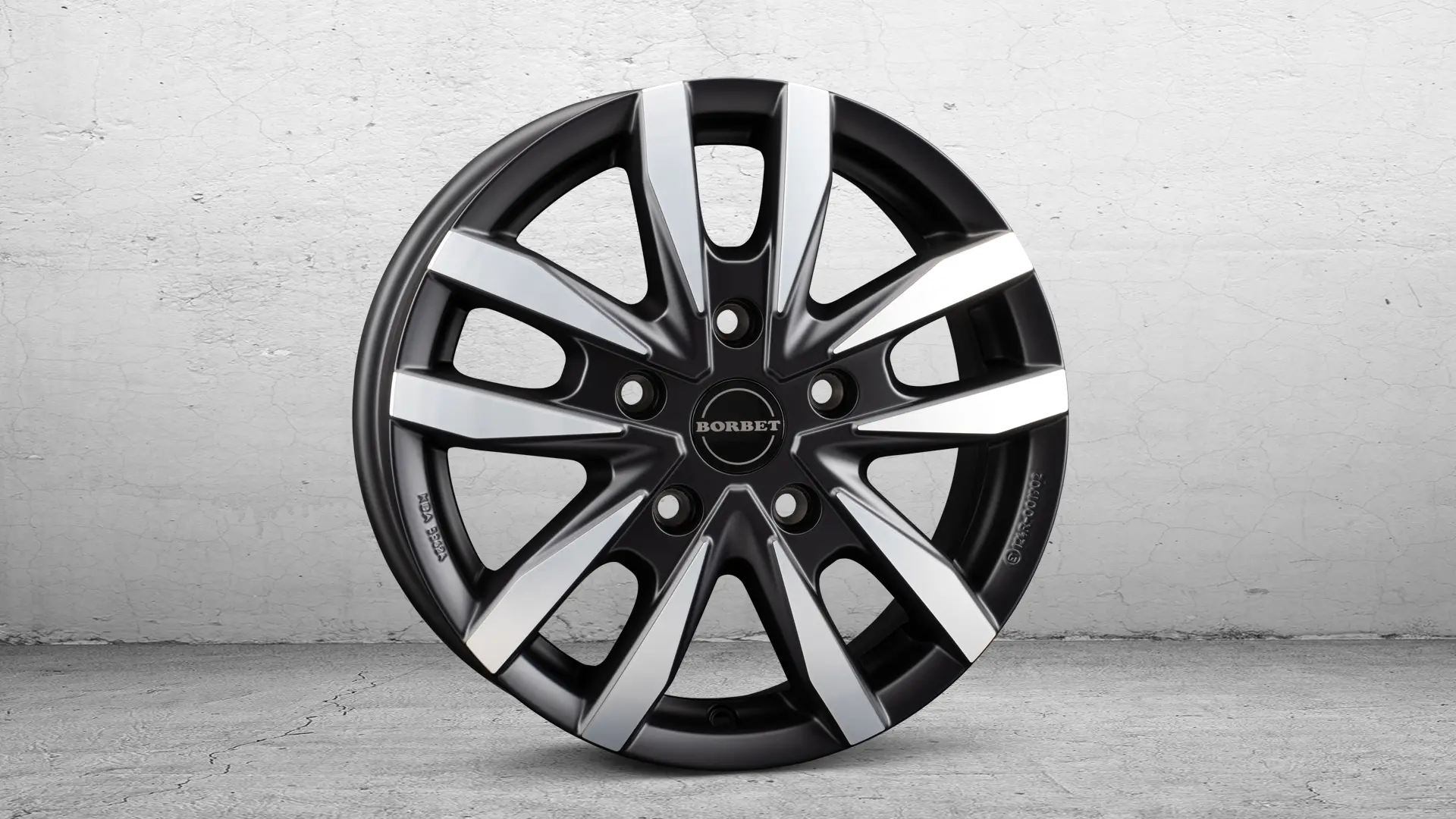 BORBET CW5 16  black matt pol