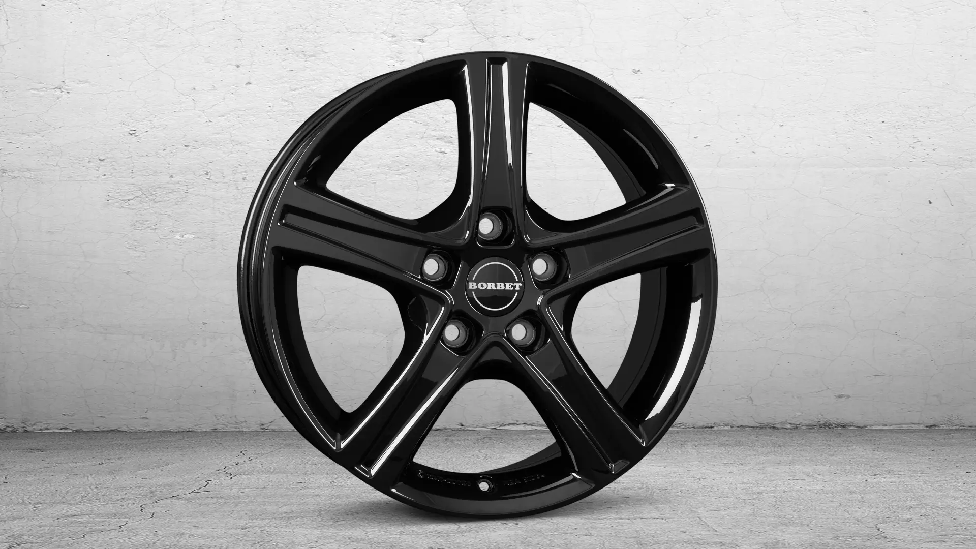 BORBET CWD black glossy 17 