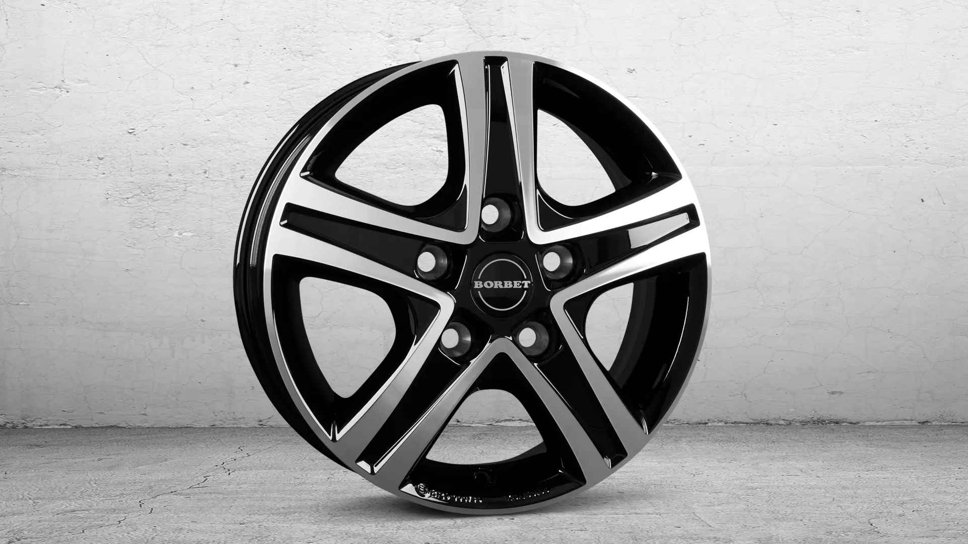 BORBET CWD black pol glossy